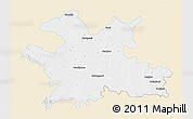 Classic Style 3D Map of Solapur, single color outside