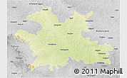 Physical 3D Map of Solapur, desaturated