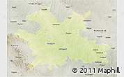 Physical 3D Map of Solapur, semi-desaturated
