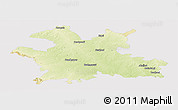 Physical Panoramic Map of Solapur, cropped outside