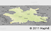 Physical Panoramic Map of Solapur, darken, desaturated