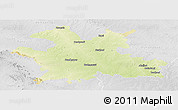 Physical Panoramic Map of Solapur, lighten, desaturated