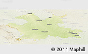 Physical Panoramic Map of Solapur, lighten