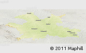 Physical Panoramic Map of Solapur, lighten, semi-desaturated
