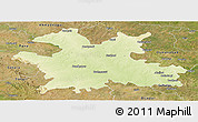 Physical Panoramic Map of Solapur, satellite outside