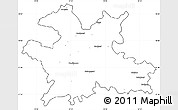 Blank Simple Map of Solapur, cropped outside
