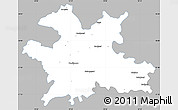 Gray Simple Map of Solapur, single color outside
