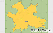 Savanna Style Simple Map of Solapur, cropped outside