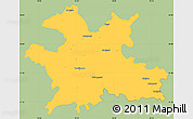 Savanna Style Simple Map of Solapur, single color outside