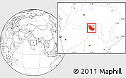 Blank Location Map of Wardha