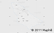 Silver Style Map of Wardha, single color outside