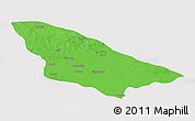 Political Panoramic Map of Wardha, single color outside