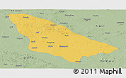 Savanna Style Panoramic Map of Wardha