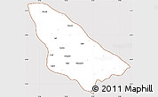 Classic Style Simple Map of Wardha, cropped outside