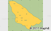 Savanna Style Simple Map of Wardha, cropped outside