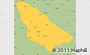 Savanna Style Simple Map of Wardha