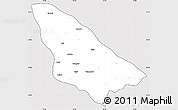Silver Style Simple Map of Wardha, cropped outside