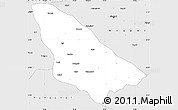 Silver Style Simple Map of Wardha