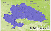 Political 3D Map of Yavatmal, physical outside