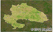 Satellite 3D Map of Yavatmal, darken