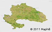 Satellite 3D Map of Yavatmal, single color outside