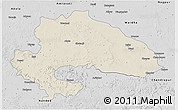 Shaded Relief 3D Map of Yavatmal, desaturated