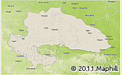 Shaded Relief 3D Map of Yavatmal, physical outside
