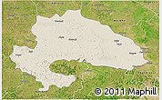 Shaded Relief 3D Map of Yavatmal, satellite outside