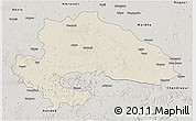 Shaded Relief 3D Map of Yavatmal, semi-desaturated