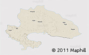 Shaded Relief 3D Map of Yavatmal, single color outside