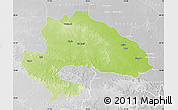Physical Map of Yavatmal, lighten, desaturated