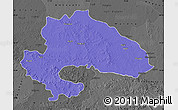 Political Map of Yavatmal, darken, desaturated