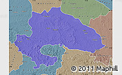 Political Map of Yavatmal, semi-desaturated