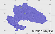 Political Map of Yavatmal, single color outside