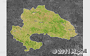 Satellite Map of Yavatmal, darken, desaturated