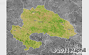 Satellite Map of Yavatmal, desaturated