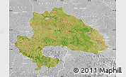 Satellite Map of Yavatmal, lighten, desaturated