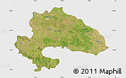 Satellite Map of Yavatmal, single color outside