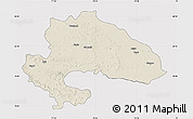 Shaded Relief Map of Yavatmal, cropped outside