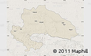 Shaded Relief Map of Yavatmal, lighten
