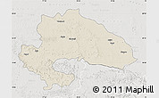 Shaded Relief Map of Yavatmal, lighten, semi-desaturated