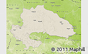 Shaded Relief Map of Yavatmal, physical outside