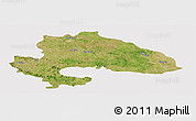 Satellite Panoramic Map of Yavatmal, cropped outside