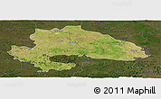 Satellite Panoramic Map of Yavatmal, darken