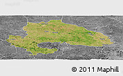 Satellite Panoramic Map of Yavatmal, desaturated