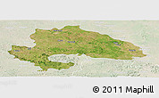 Satellite Panoramic Map of Yavatmal, lighten