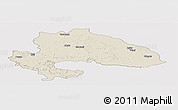 Shaded Relief Panoramic Map of Yavatmal, cropped outside
