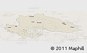 Shaded Relief Panoramic Map of Yavatmal, lighten