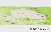 Shaded Relief Panoramic Map of Yavatmal, physical outside