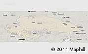 Shaded Relief Panoramic Map of Yavatmal, semi-desaturated